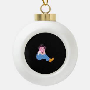 Boule En Céramique Conception artistique graphique Oh Deer