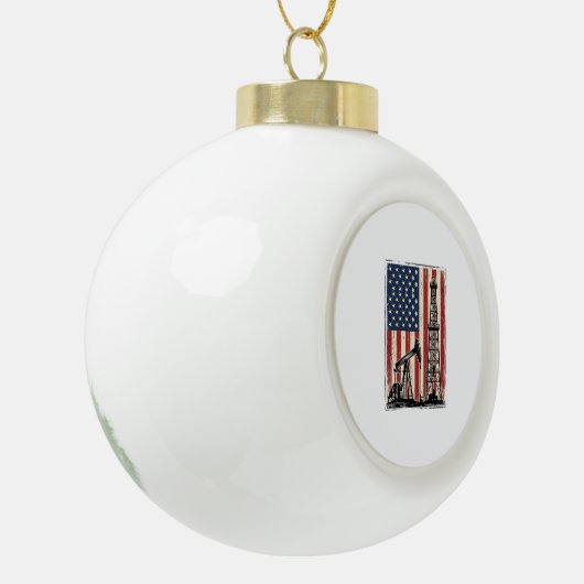 Boule En Céramique Conception de chemise vectorielle du drapeau améri (Gauche)