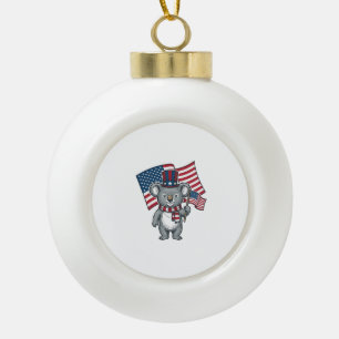 Boule En Céramique Conception de chemise vintage patriotique koala dr