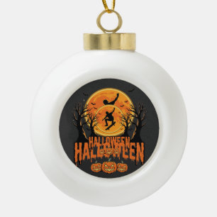 Boule En Céramique Conception de Lune de Skateboard d'Halloween Hallo