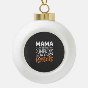 Boule En Céramique Conception de patch de citrouilles maman Halloween