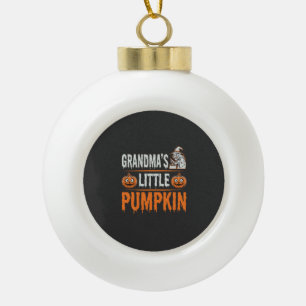 Boule En Céramique Conception de sorcière d'Halloween de petite citro