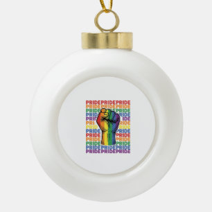 Boule En Céramique Conception de T-shirt arc-en-ciel Vintage Pride Ra