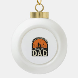 Boule En Céramique Conception de T-shirt pour papa, copain de pêche v