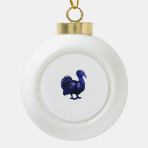 Boule En Céramique Conception de Thanksgiving de dinde distopienne T-