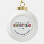 Boule En Céramique Cosmetologue Esthétique Autorisé Sur Mesure (Devant)