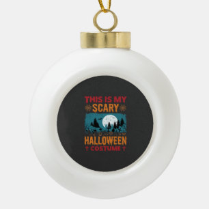 Boule En Céramique Costume de Halloween drôle et effrayant Graphique