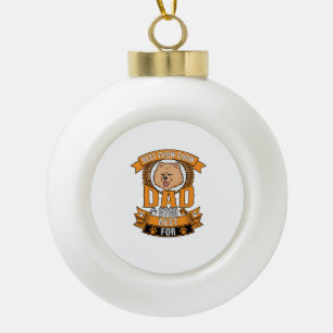 Boule En Céramique Couronne de papa Chow empreintes de pattes