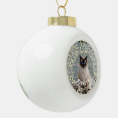 Boule En Céramique Couronne végétale feuillue douce pour chat de comp (Gauche)