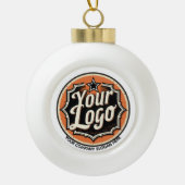 Boule En Céramique Custom Logo and Text Business (Devant)