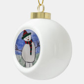 Boule En Céramique Cute Snowman (Droite)