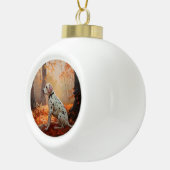 Boule En Céramique Dalmatien en automne Feuilles automne Inspirer (Droite)