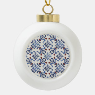 Boule En Céramique Damask Majolica Poterie Design Carreaux