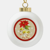 Boule En Céramique Danse Bébé Anges Noël Ornament (Devant)