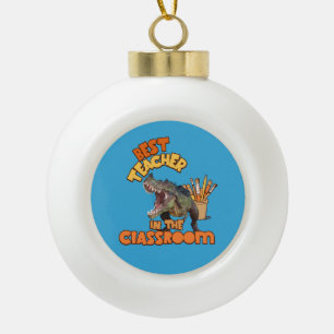 Boule En Céramique Dinosaure Dinosaure meilleur enseignant dans la cl