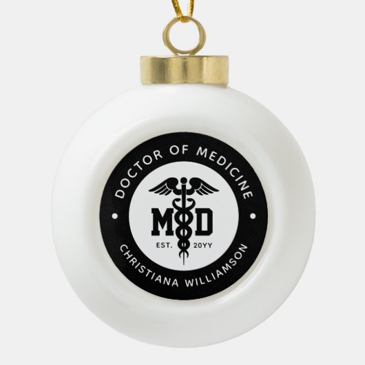 Boule En Céramique Docteur en médecine sur mesure Docteur en médecine (Devant)