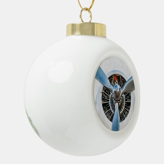 Boule En Céramique Douglas DC-3 Aircraft. Hélice (Gauche)