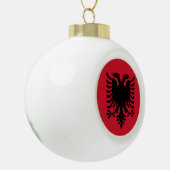 Boule En Céramique Drapeau Albanie (Gauche)