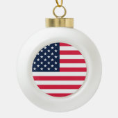 Boule En Céramique Drapeau américain 50 étoiles : vieilles étoiles de (Devant)