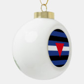 Boule En Céramique Drapeau de fierté cuir queer (Gauche)