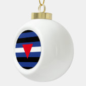 Boule En Céramique Drapeau de fierté cuir queer (Droite)