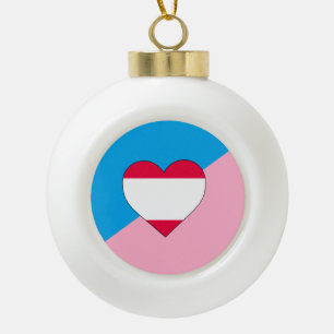 Boule En Céramique Drapeau de fierté de jeu d'âge