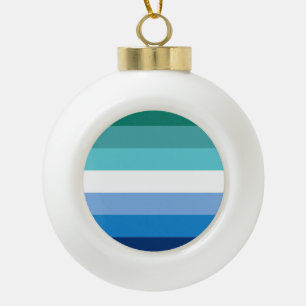 Boule En Céramique Drapeau de fierté gay masculin