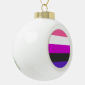 Boule En Céramique Drapeau de fierté genderfluid (Gauche)