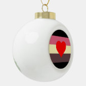 Boule En Céramique Drapeau de fierté grasse (Gauche)