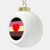 Boule En Céramique Drapeau de fierté grasse (Droite)