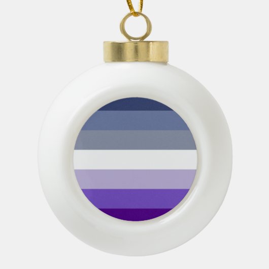 Boule En Céramique Drapeau de fierté lesbienne Butch (Devant)