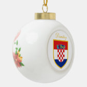 Boule En Céramique Drapeau de la Croatie personnalisé (Gauche)