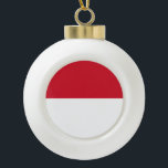 Boule En Céramique Drapeau de Monaco<br><div class="desc">Cherchez "wowsmiley" pour plus de produits comme celui-ci.</div>