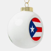 Boule En Céramique Drapeau de Porto Rico (Gauche)