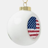 Boule En Céramique Drapeau des États-Unis (Gauche)