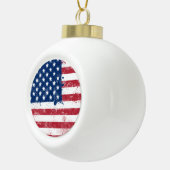 Boule En Céramique Drapeau des États-Unis (Droite)