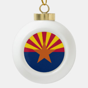 Boule En Céramique Drapeau d'État de l'Arizona