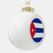 Boule En Céramique Drapeau du Cuba (Gauche)