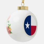 Boule En Céramique Drapeau du Texas : Longhorns, l'État de l'étoile s (Gauche)