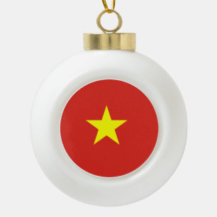 Boule En Céramique Drapeau du Vietnam