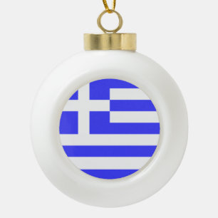 Boule En Céramique Drapeau grec total