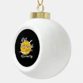 Boule En Céramique Eat Drink And Be Scary Funny Quote (Droite)