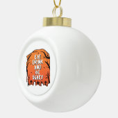 Boule En Céramique Eat Drink And Be Scary Halloween Design Creative S (Droite)