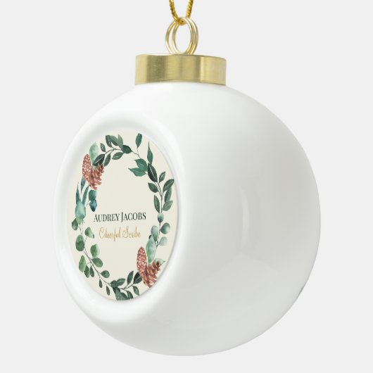 Boule En Céramique Écrivain (Droite)