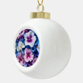 Boule En Céramique Élégance des pétales de porcelaine (Droite)