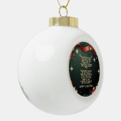 Boule En Céramique Elegant Christmas Frame Background with Gold Stars (Gauche)