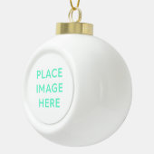 Boule en céramique encadrée de flocon de neige (Droite)