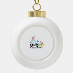 Boule En Céramique Enfants Joyeux Pâques Jour Cute Oeufs Cavator Lapi