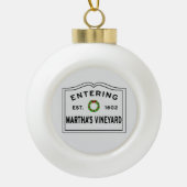 Boule En Céramique Entrée du vignoble de Martha (Devant)