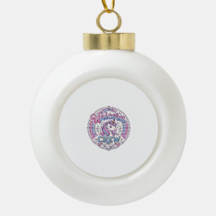 Boule En Céramique Équipage de licorne impression ludique à la demand